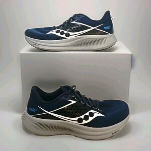 Saucony Ride 17 Running Shoes in Tide Blue Silver Men's Size 11.5 Sneakers